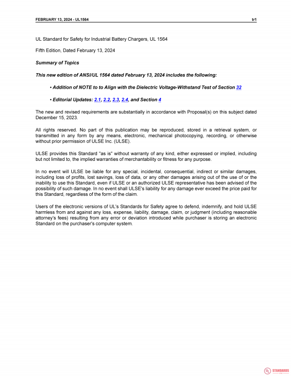 UL 1564 PDF